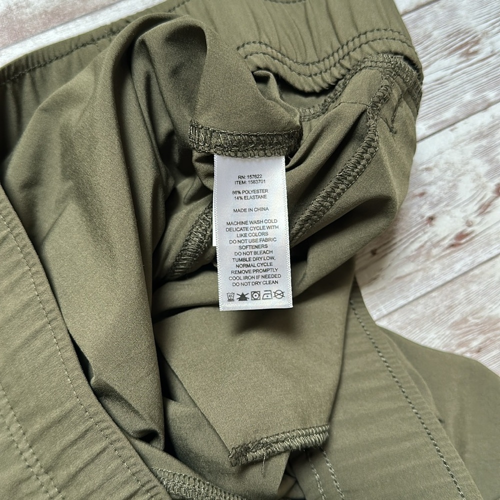 Eddie Bauer Departure Ankle Pant sz Small Women's Traveler Olive Green 51000283 - Picture 6 of 14